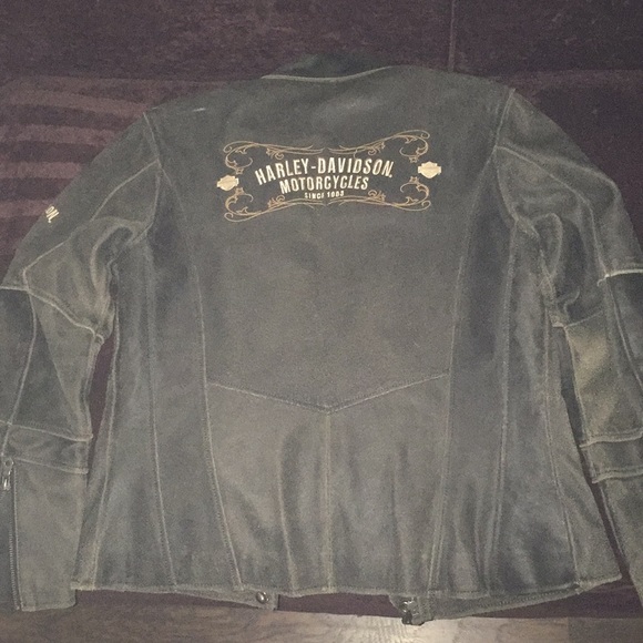Harley Davidson distressed leather jacket - Picture 5 of 8